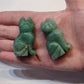 Green aventurine cat - Rivendell Shop