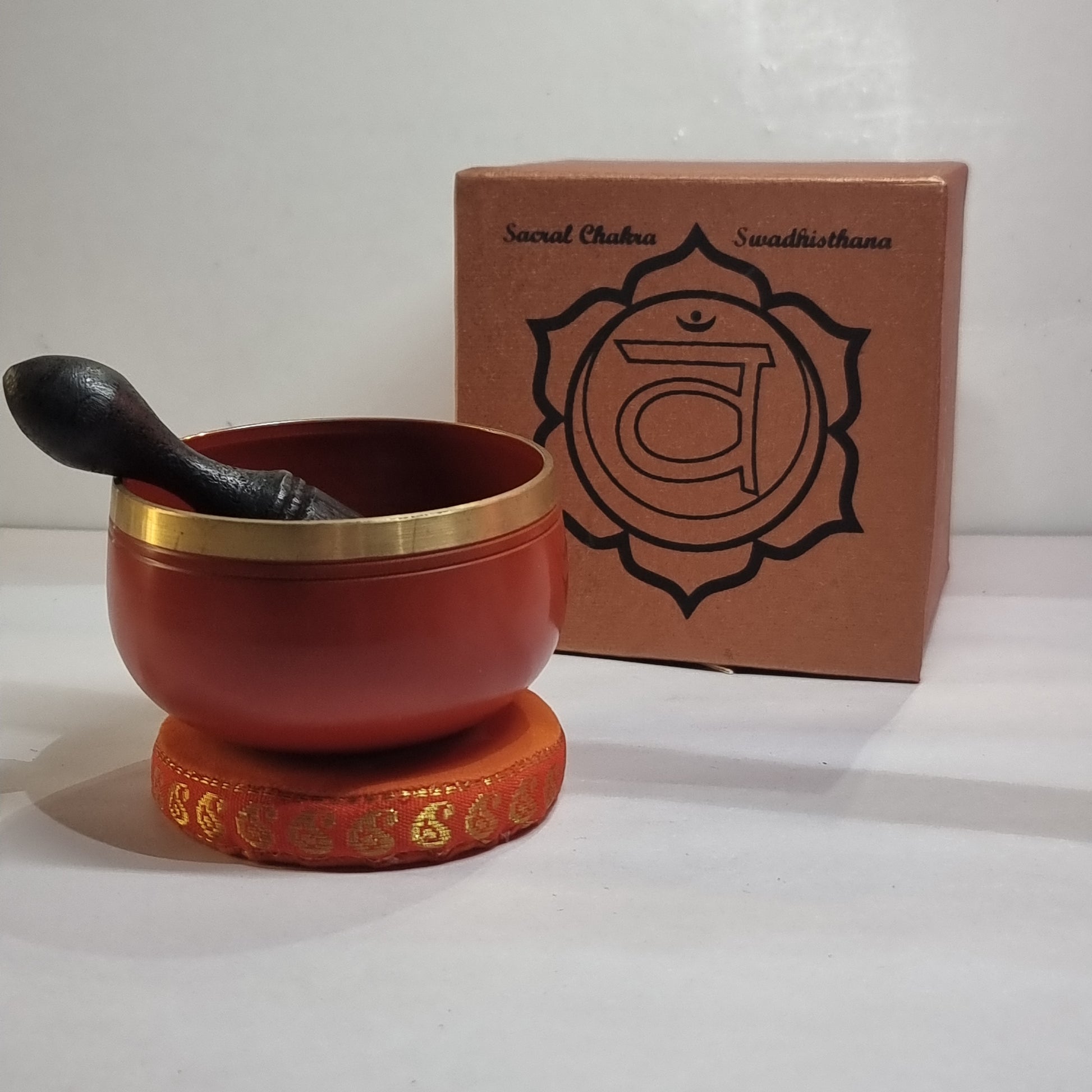 Singing bowl gift set - sacral chakra - Rivendell Shop