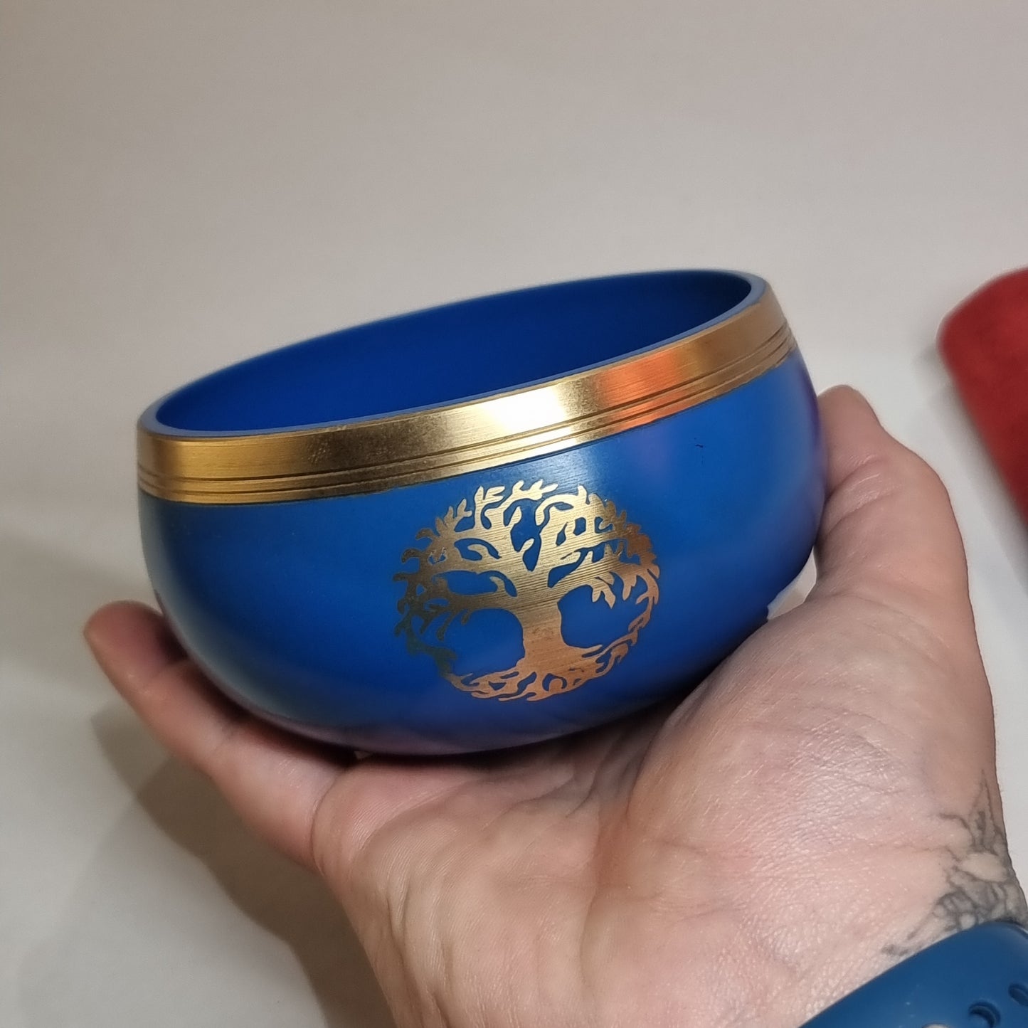 Singing bowl - tree of life blue - Rivendell Shop
