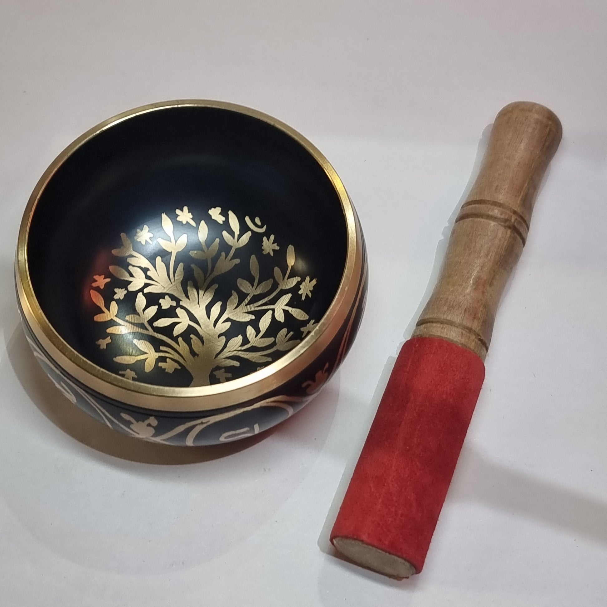 Singing bowl - brass tree of life - Rivendell Shop