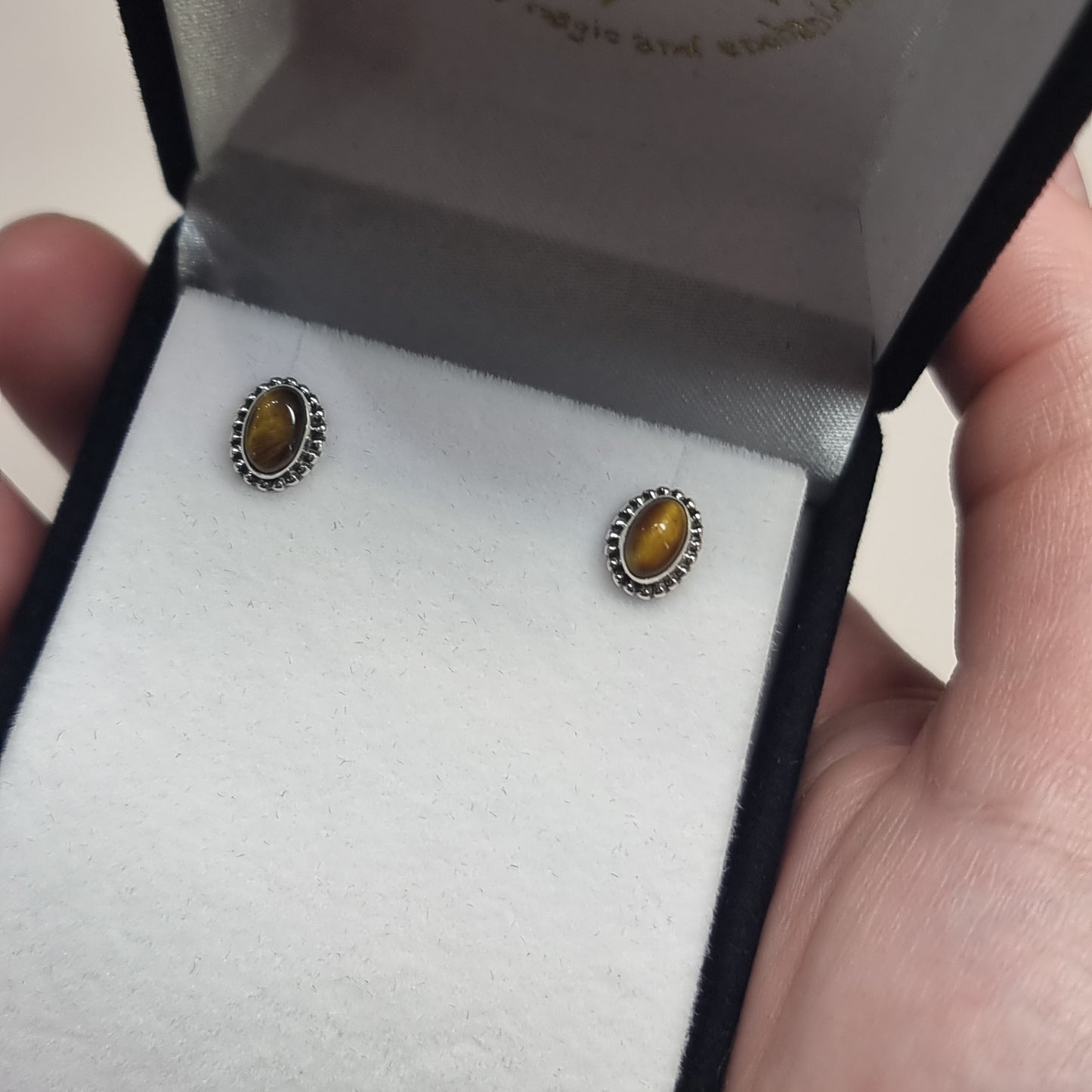 Tigers eye studs - Rivendell Shop