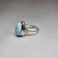 Larimar ring - Rivendell Shop