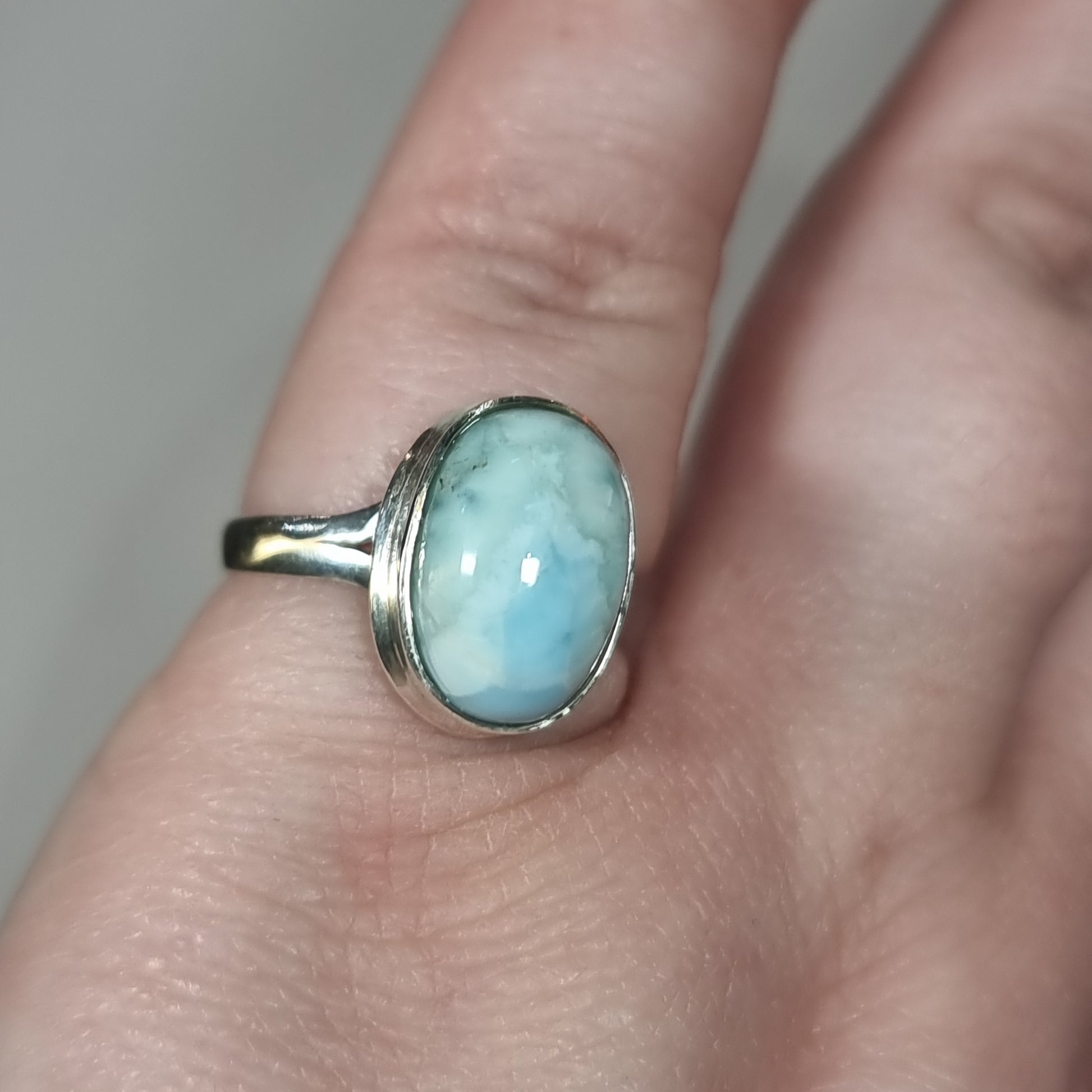 Larimar ring - Rivendell Shop