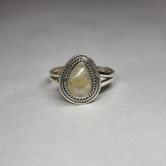Rutilated quartz ring - Rivendell Shop