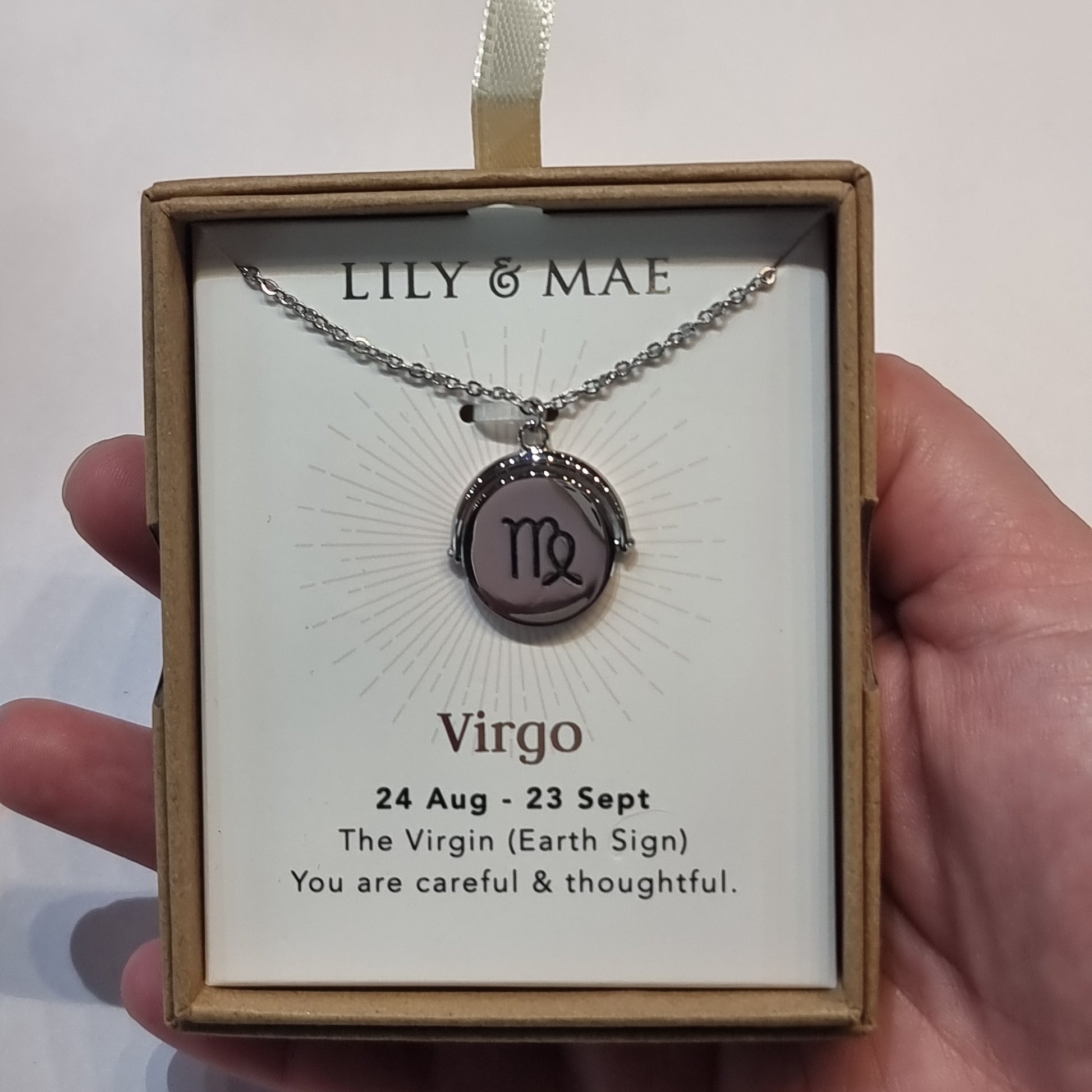 L&M spinning necklace - Virgo - Rivendell Shop
