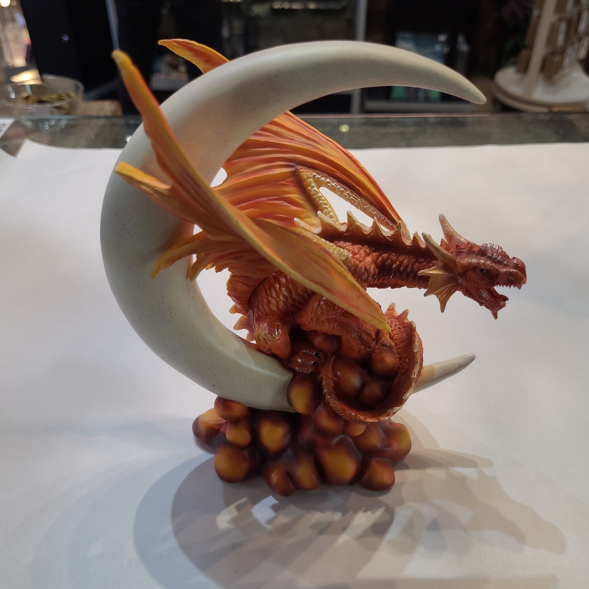 Crescent Moon Dragon-Red - Rivendell Shop