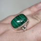 Malachite ring - Rivendell Shop
