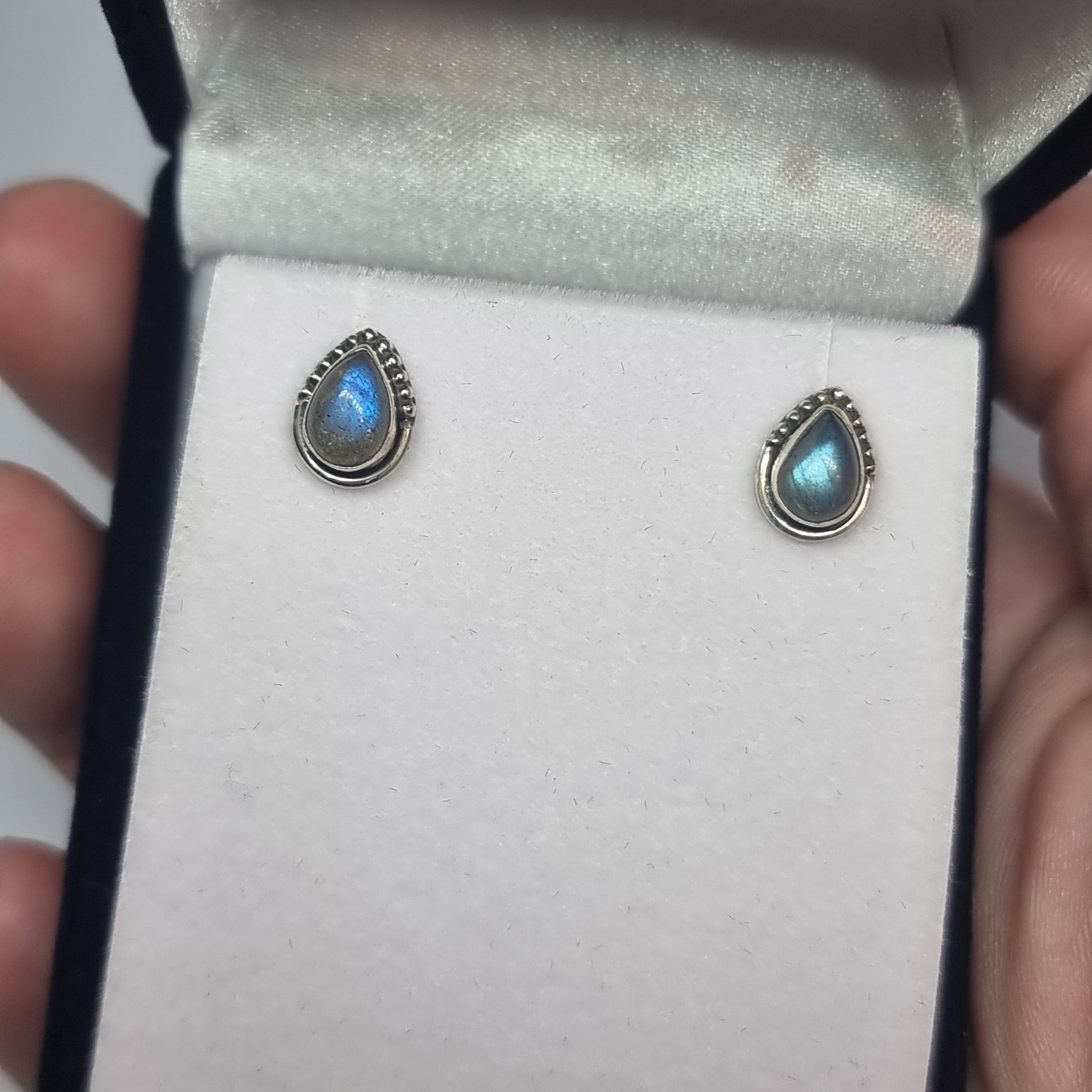 Labradorite studs - Rivendell Shop