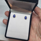 Lapis lazuli studs earrings - Rivendell Shop