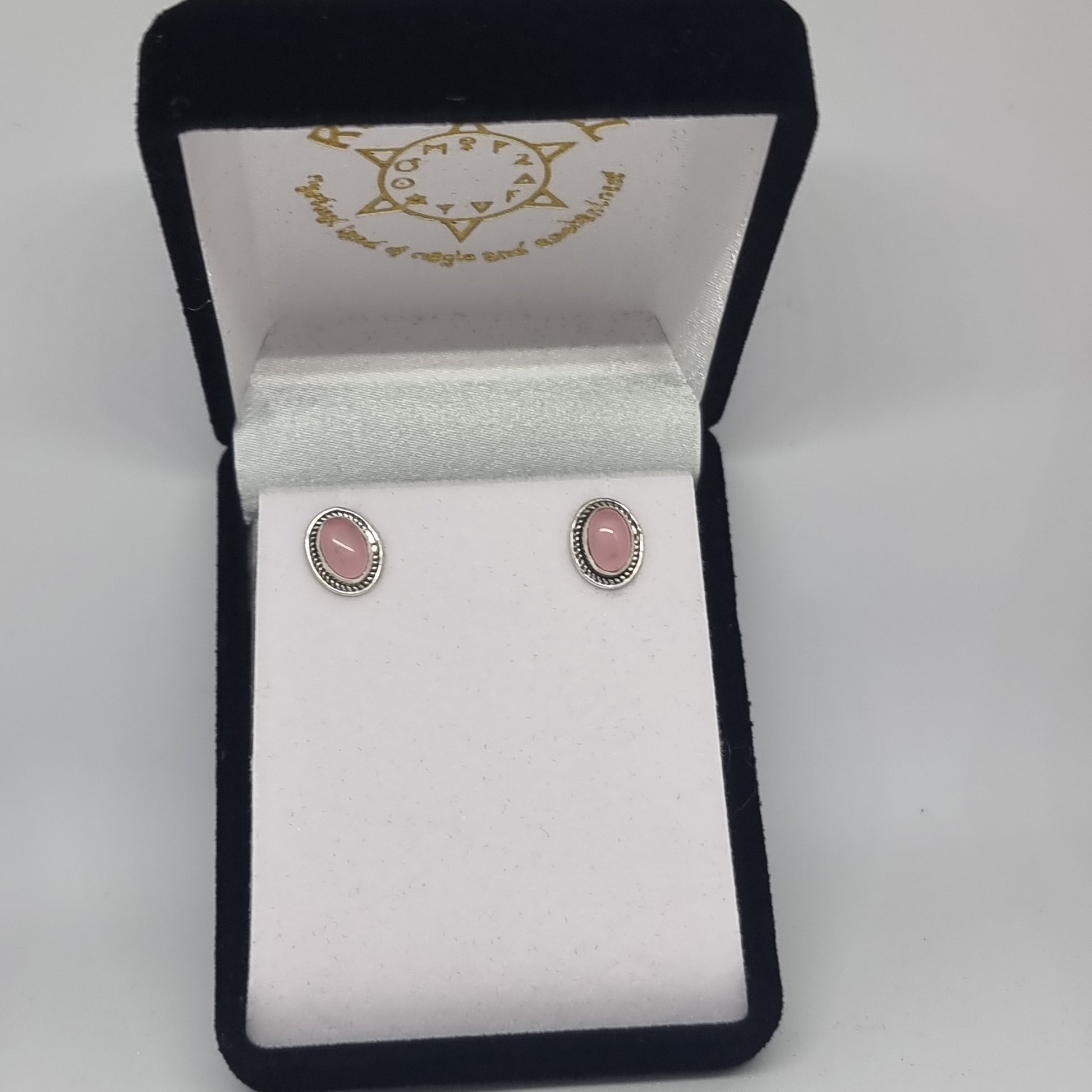 Rose quartz studs - Rivendell Shop