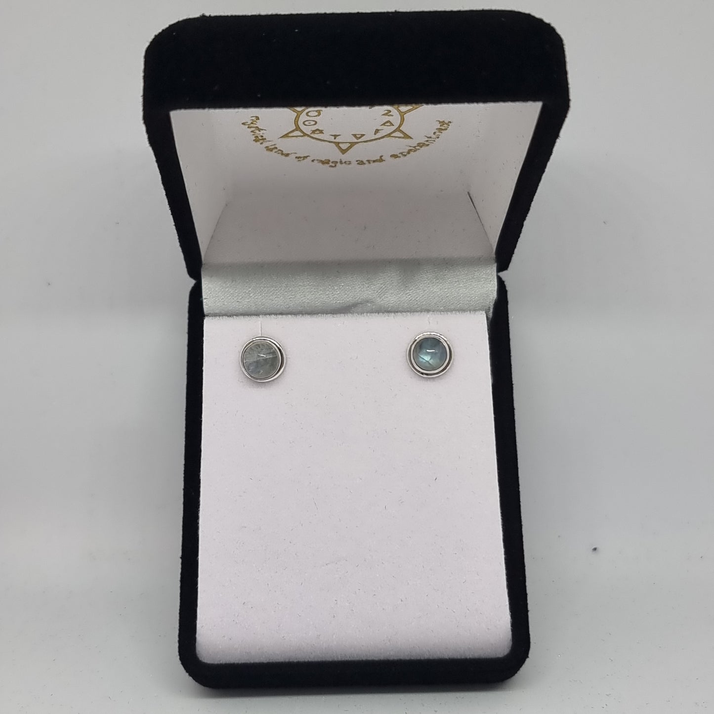 Moonstone studs - Rivendell Shop