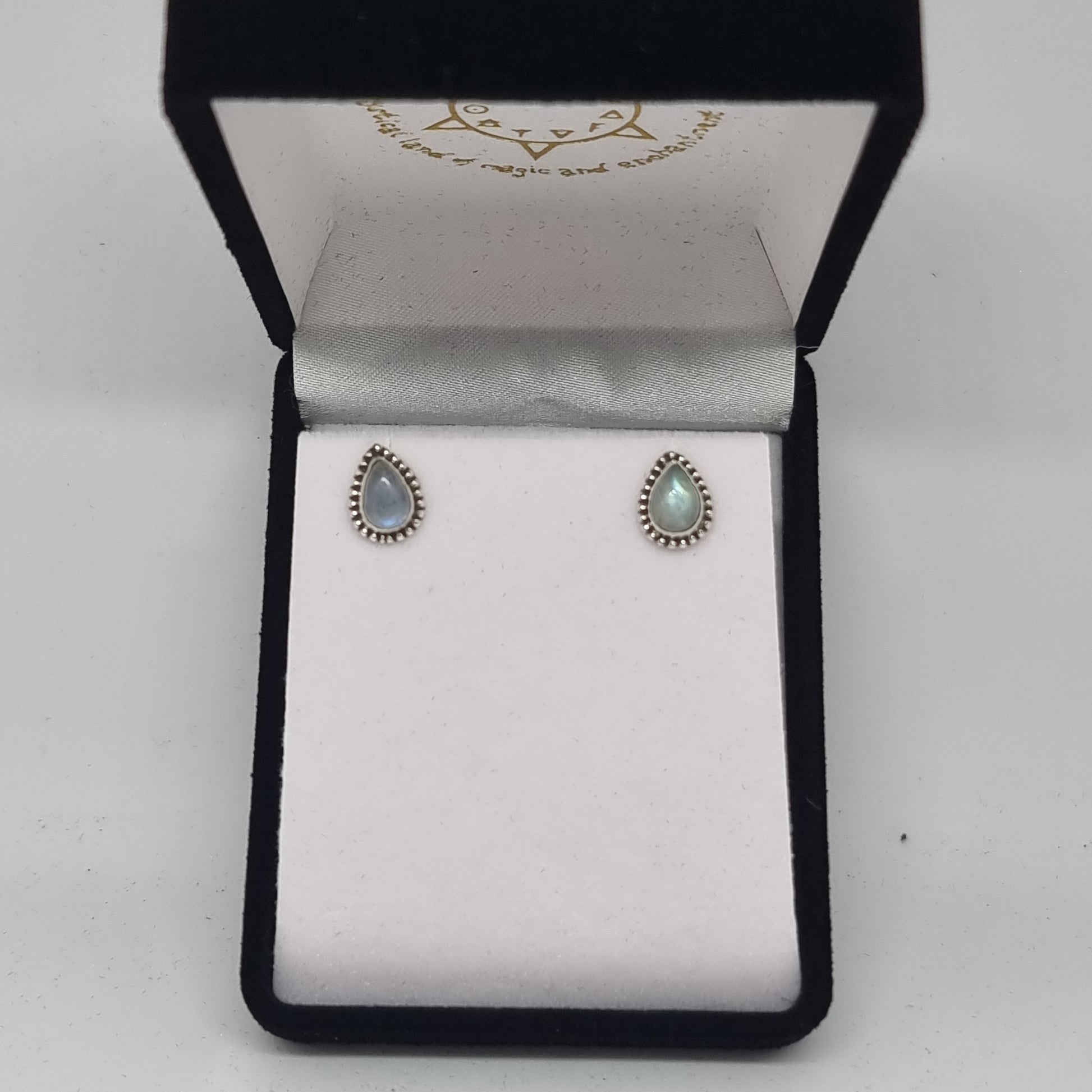 Moonstone studs - Rivendell Shop