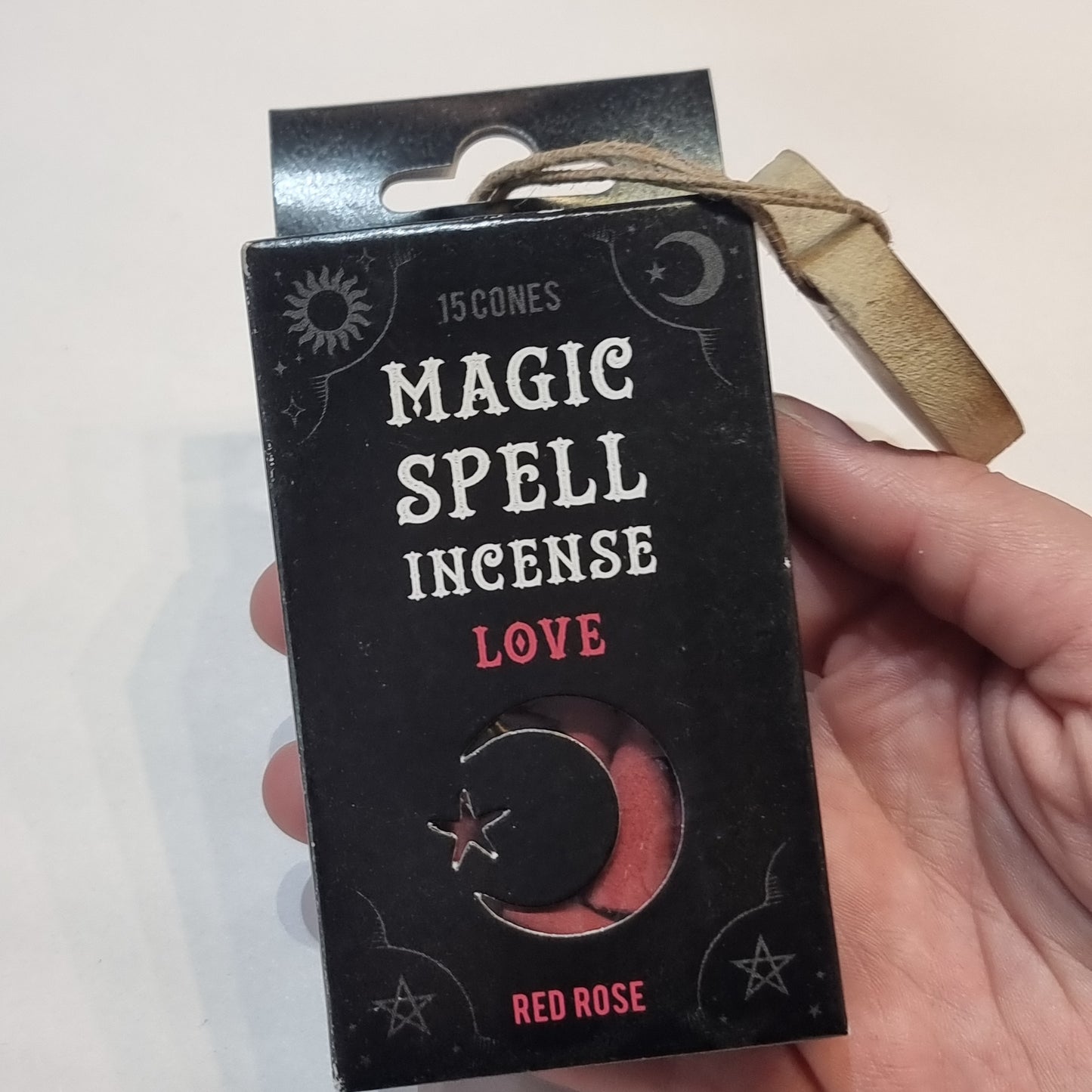 Magic spell incense cones - red rose - Rivendell Shop