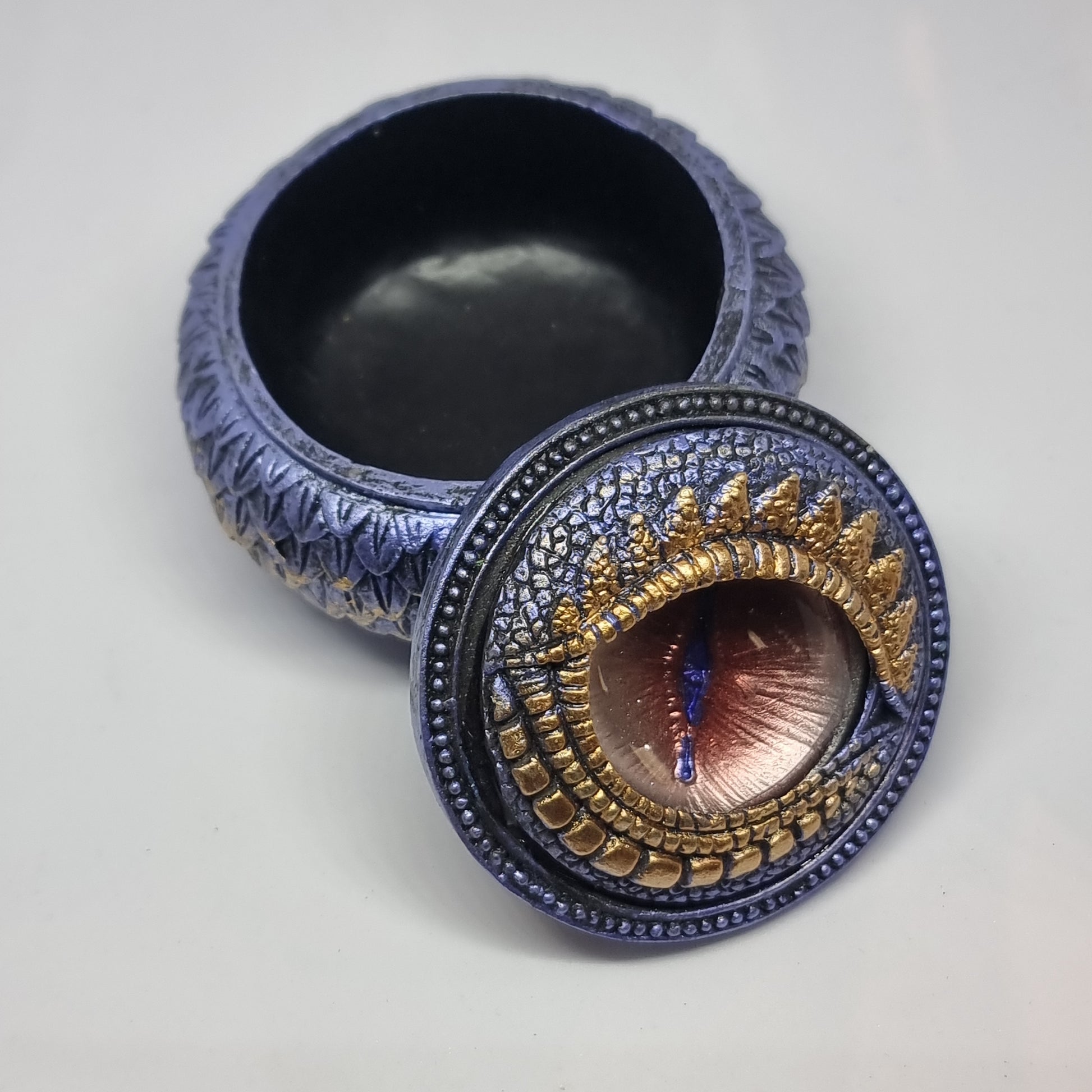 Dragon eye trinket box - blue - Rivendell Shop