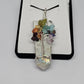 Moonstone chakra wrapped pendant - Rivendell Shop