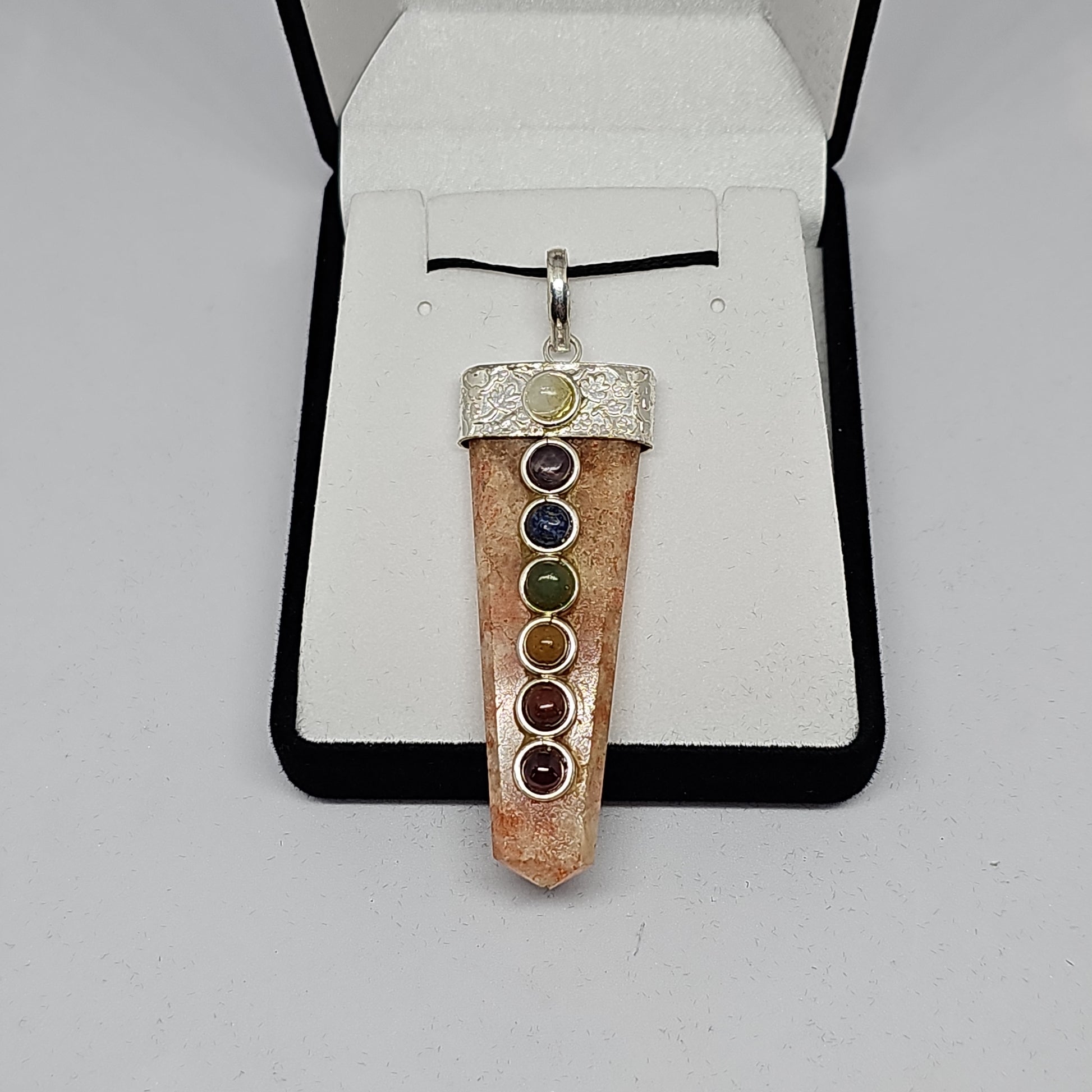 Sunstone chakra pendant - Rivendell Shop