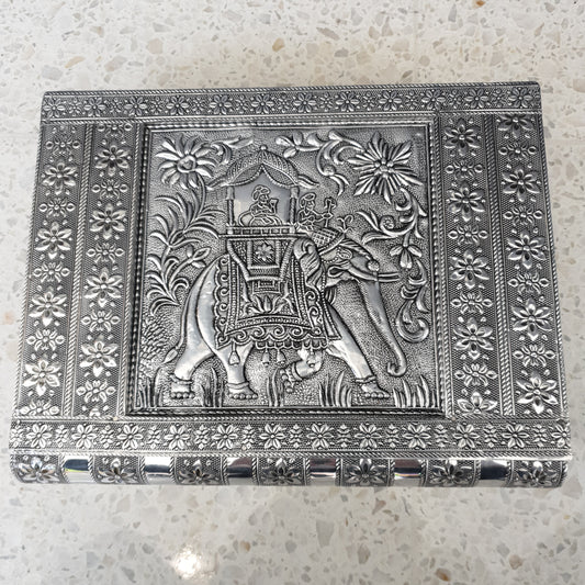 Elephant Silver Jewellery Box - Rivendell Shop