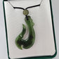 Hei matau greenstone pendant 4cm - Rivendell Shop