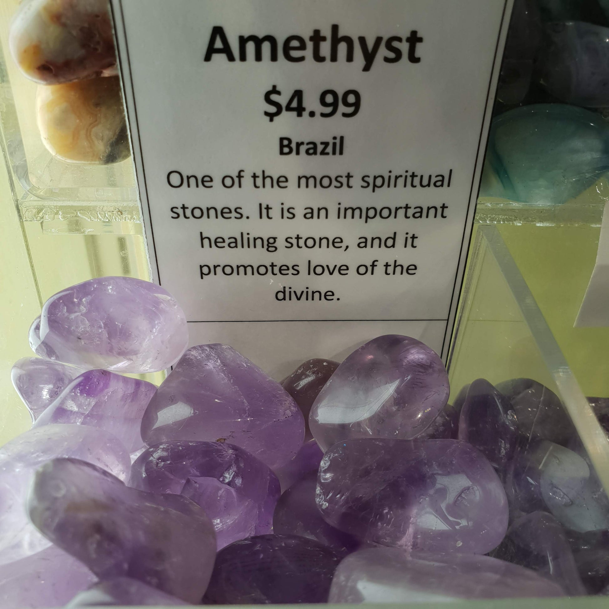 Amethyst Polished Tumbled Crystal (Small) - Rivendell Shop