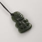 Greenstone Tiki Pendant 30x18mm - Rivendell Shop