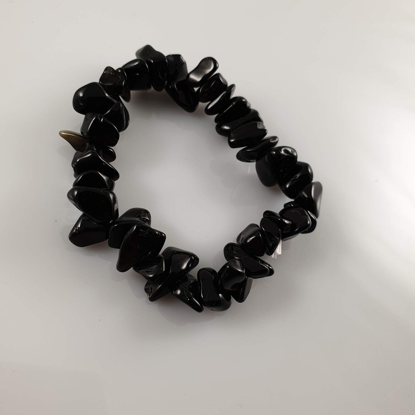 Black Obsidian Chip Crystal Bracelet - Rivendell Shop