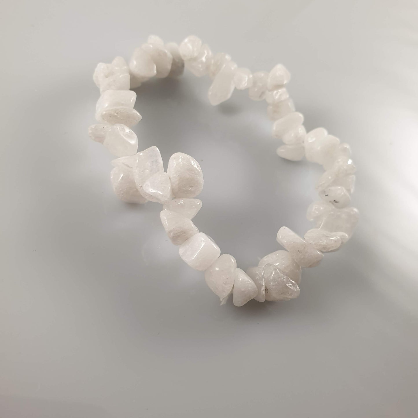Snow Quartz Chip Crystal Bracelet - Rivendell Shop
