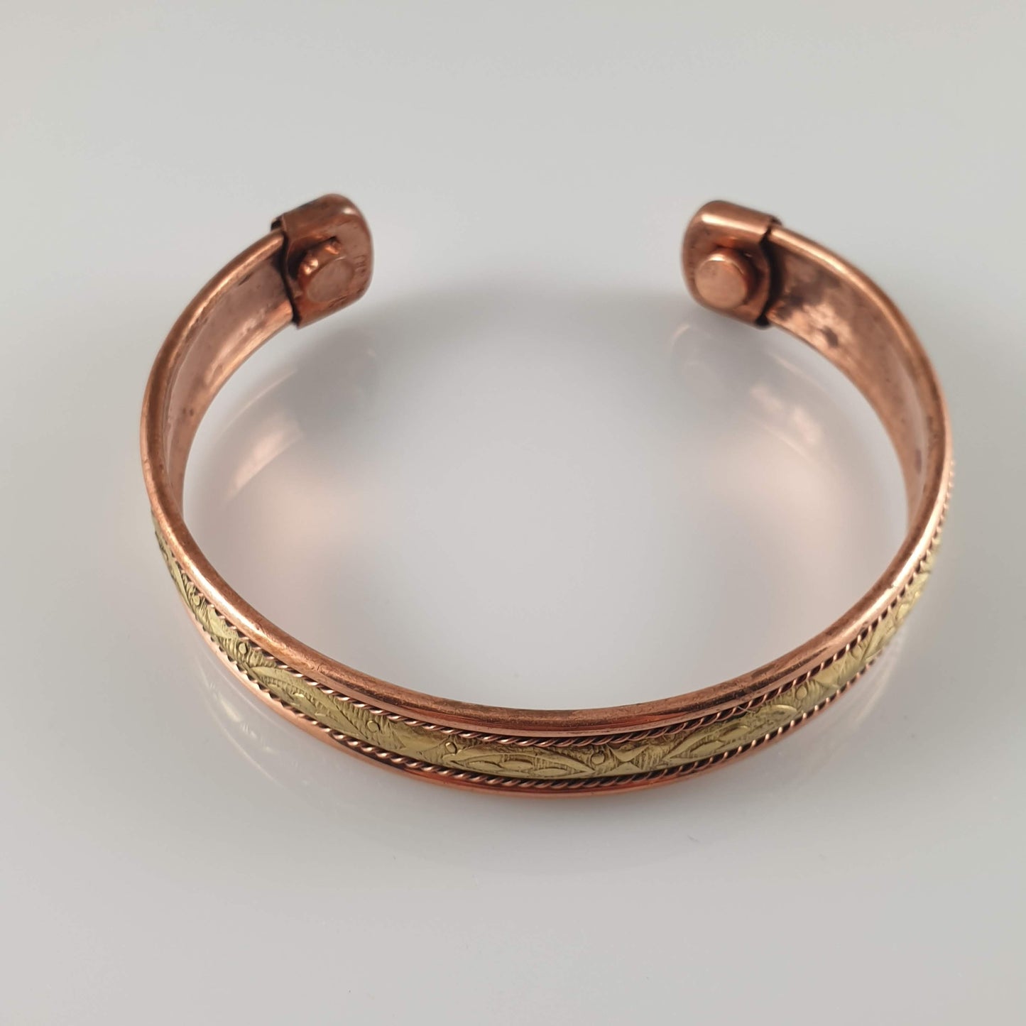 Golden Pattern Copper Magnetic Bracelet - Rivendell Shop