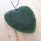 Greenstone Heart Pendant - Extra Large - Rivendell Shop