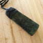 Large Greenstone Pendant 80x27mm with Heart carved - Rivendell Shop