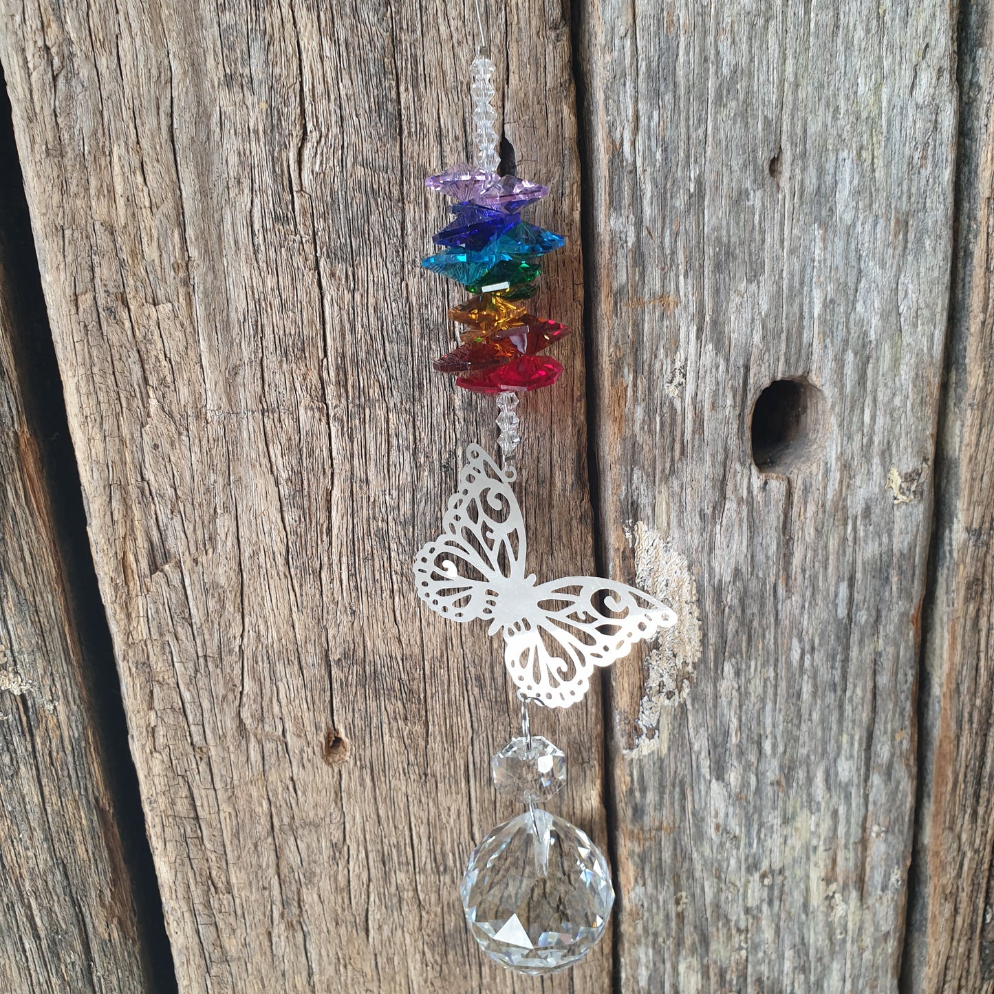 Butterfly Crystal Hanging - Rivendell Shop