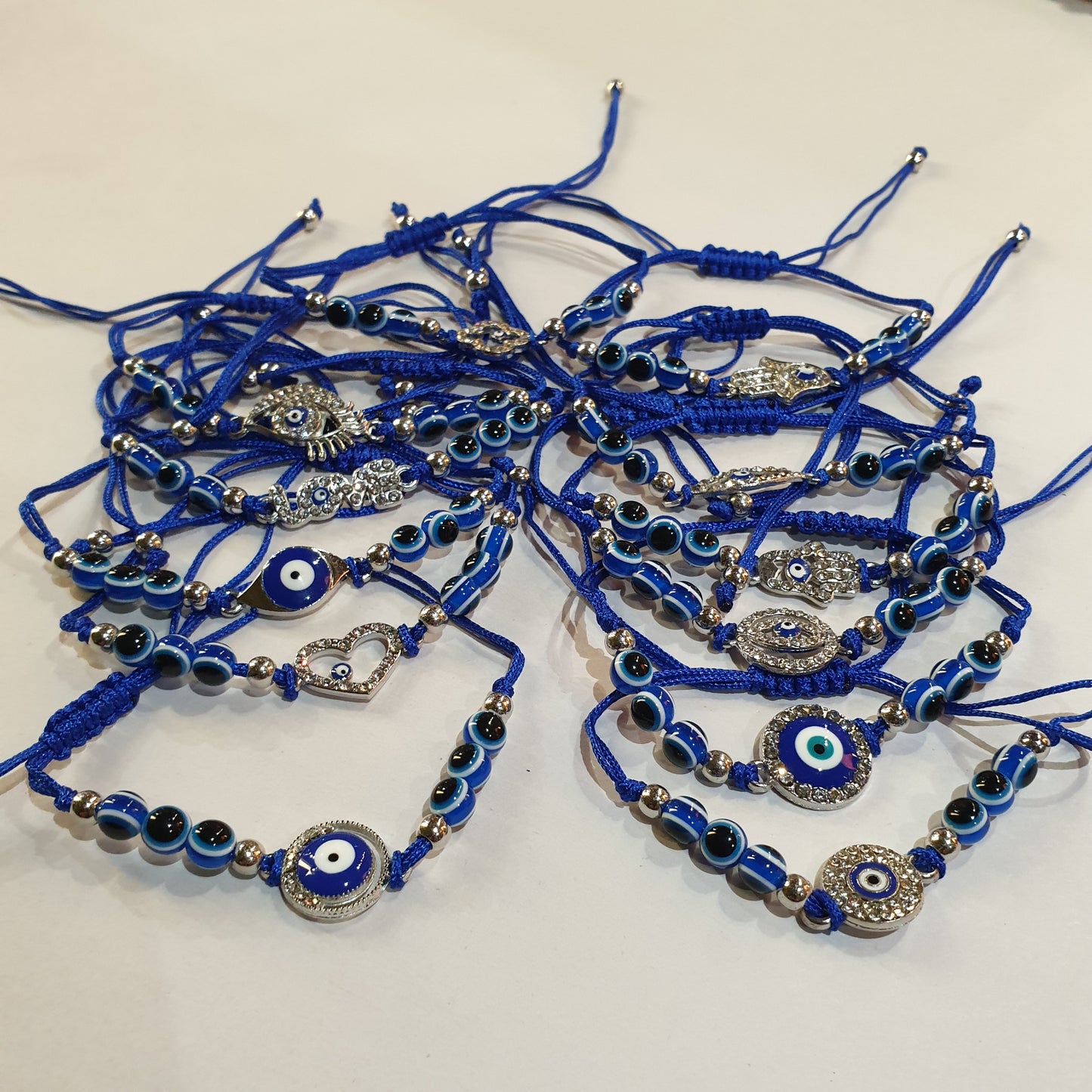 Evil Eye Protection Bracelet - multi design blue - Rivendell Shop