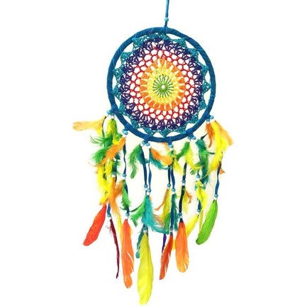 Rainbow Crochet Dreamcatcher - Rivendell Shop