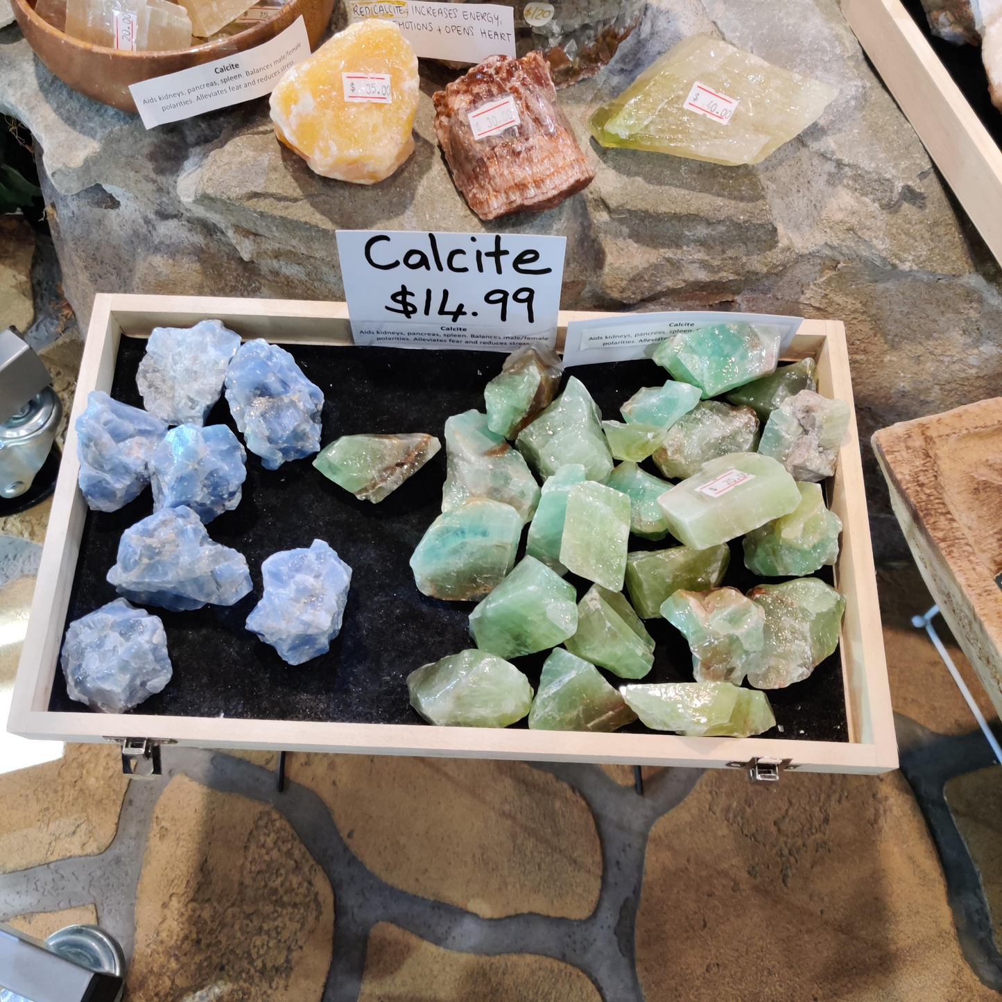 Blue Calcite Crystal Piece (3-5cm range) - Rivendell Shop