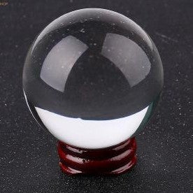 Crystal Ball on Wooden Stand 6cm - Rivendell Shop