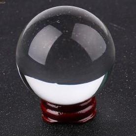 Clear Crystal Ball on Stand 11cm - Rivendell Shop