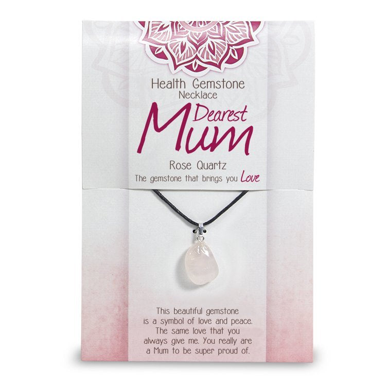 "Dearest Mum" Health Gemstone Necklace - Rivendell Shop