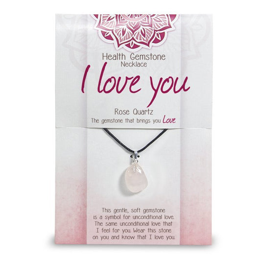 "I love you" Health Gemstone Necklace - Rivendell Shop