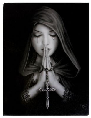 Anne Stokes Gothic Prayer Canvas - Rivendell Shop