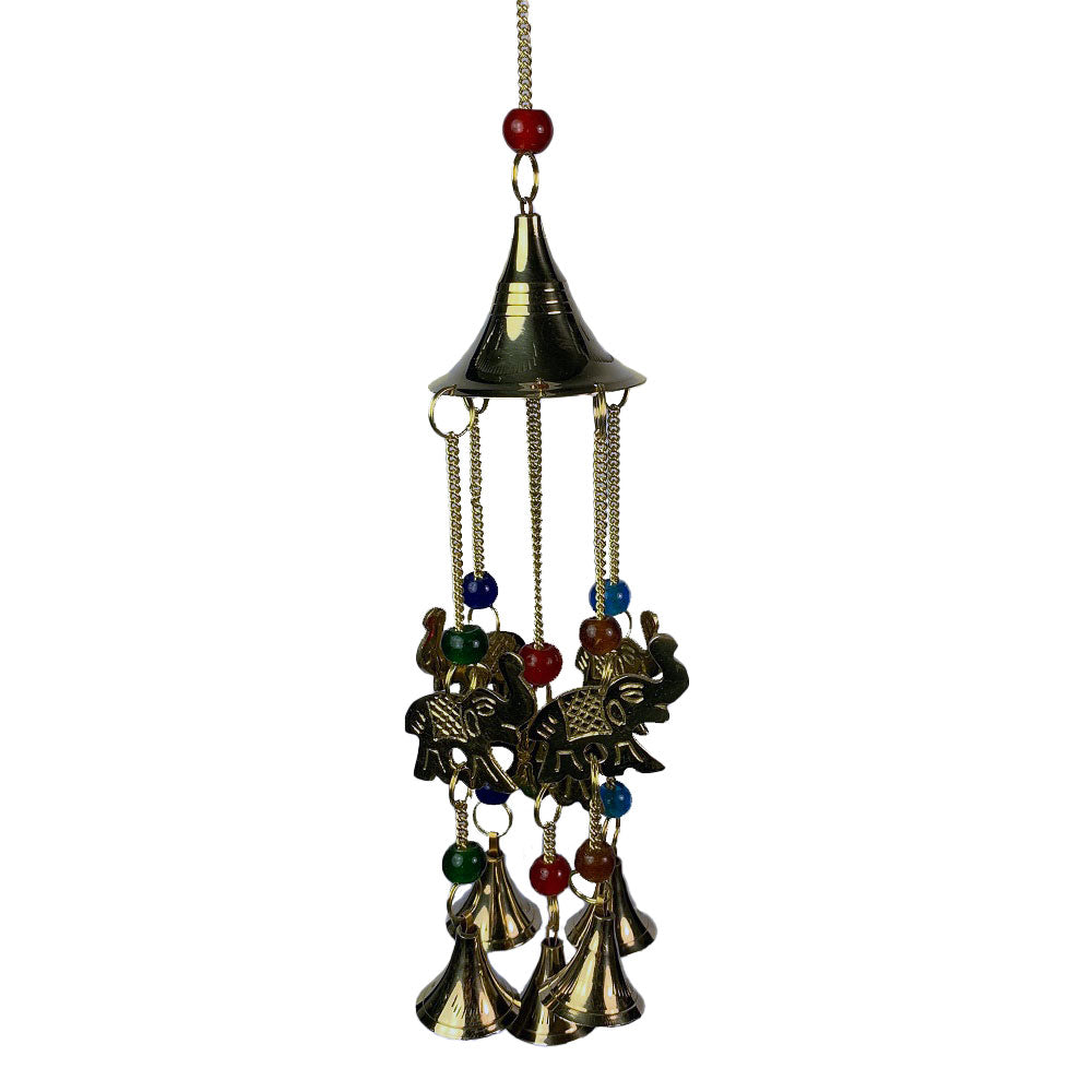 Elephant brass bells 5 mobile chime - Rivendell Shop