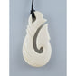 Handcarved Bone Fish Hook Pendant - Hei Matau - Rivendell Shop