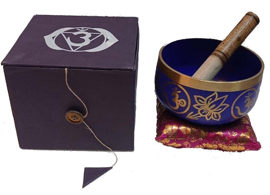 Blue Chakra Singing Bowl with Gift Box - Rivendell Shop
