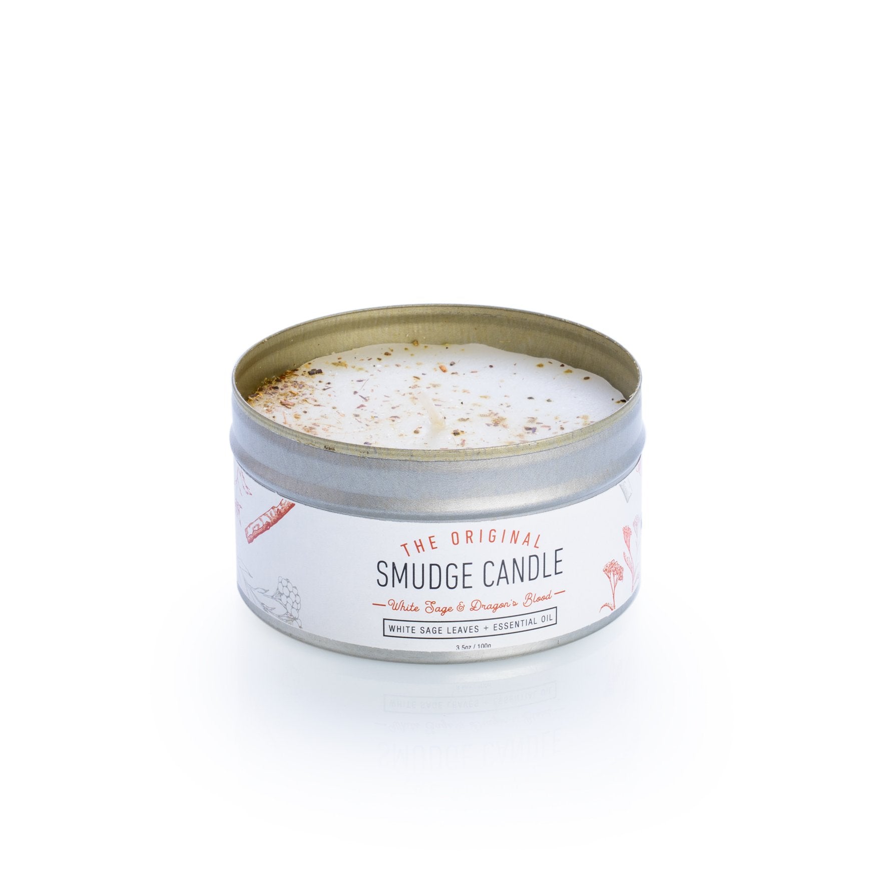Smudge candle - white sage & dragons blood - Rivendell Shop