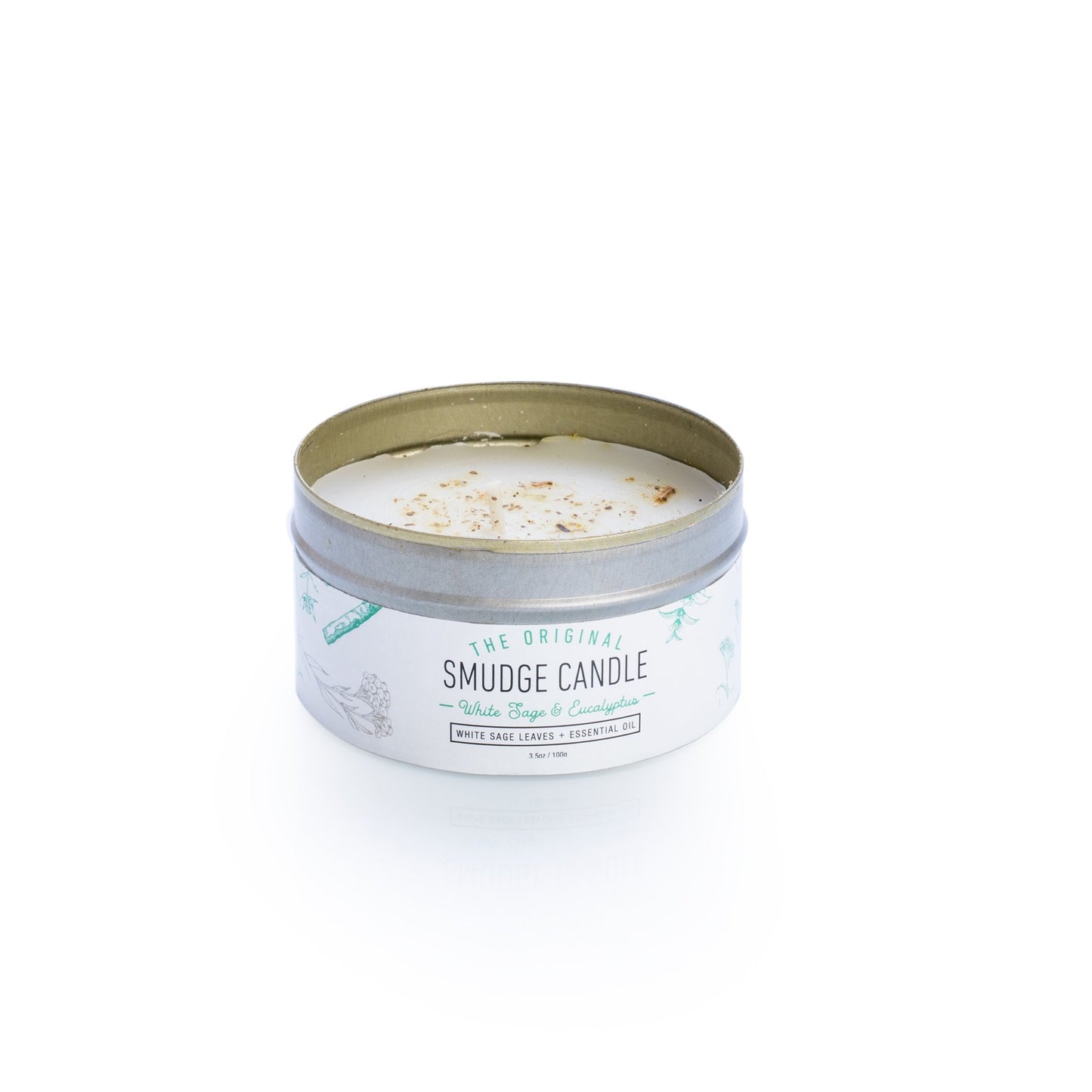 Smudge candle - white sage & eucalyptus - Rivendell Shop