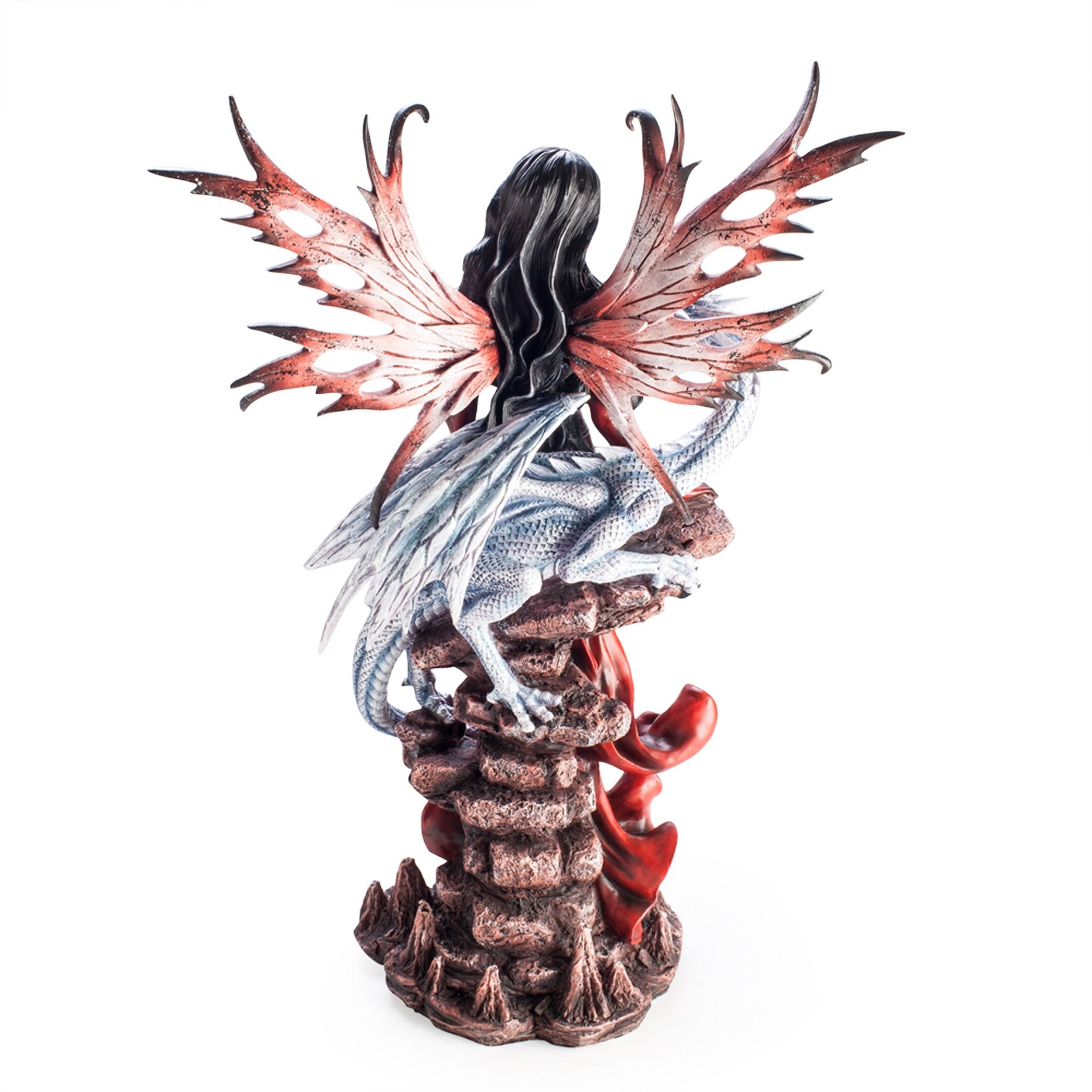 Large Red Fairy with Dragon - Rivendell Shop