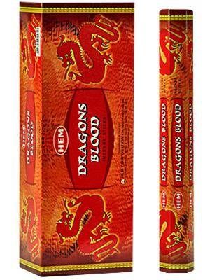 HEM Hexagon Dragons Blood Incense 6 Pack - Rivendell Shop