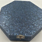Hexagon Box Floral - Blue Silver Finish KR2 - Rivendell Shop