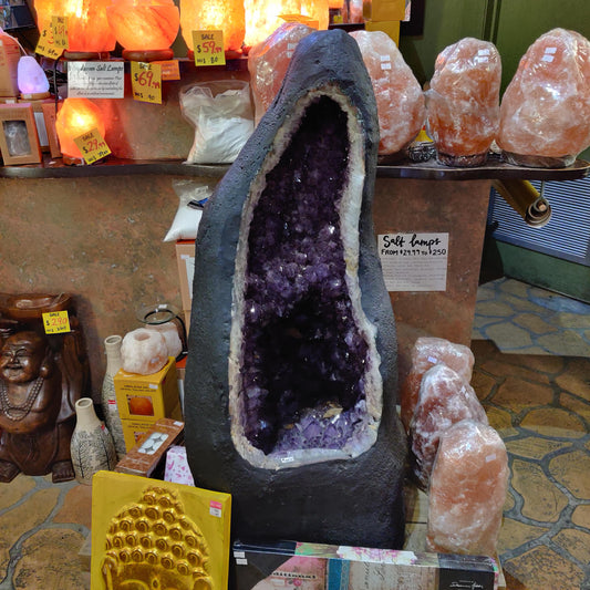 Huge Natural Amethyst Cave (214kg and 1m tall) - Rivendell Shop