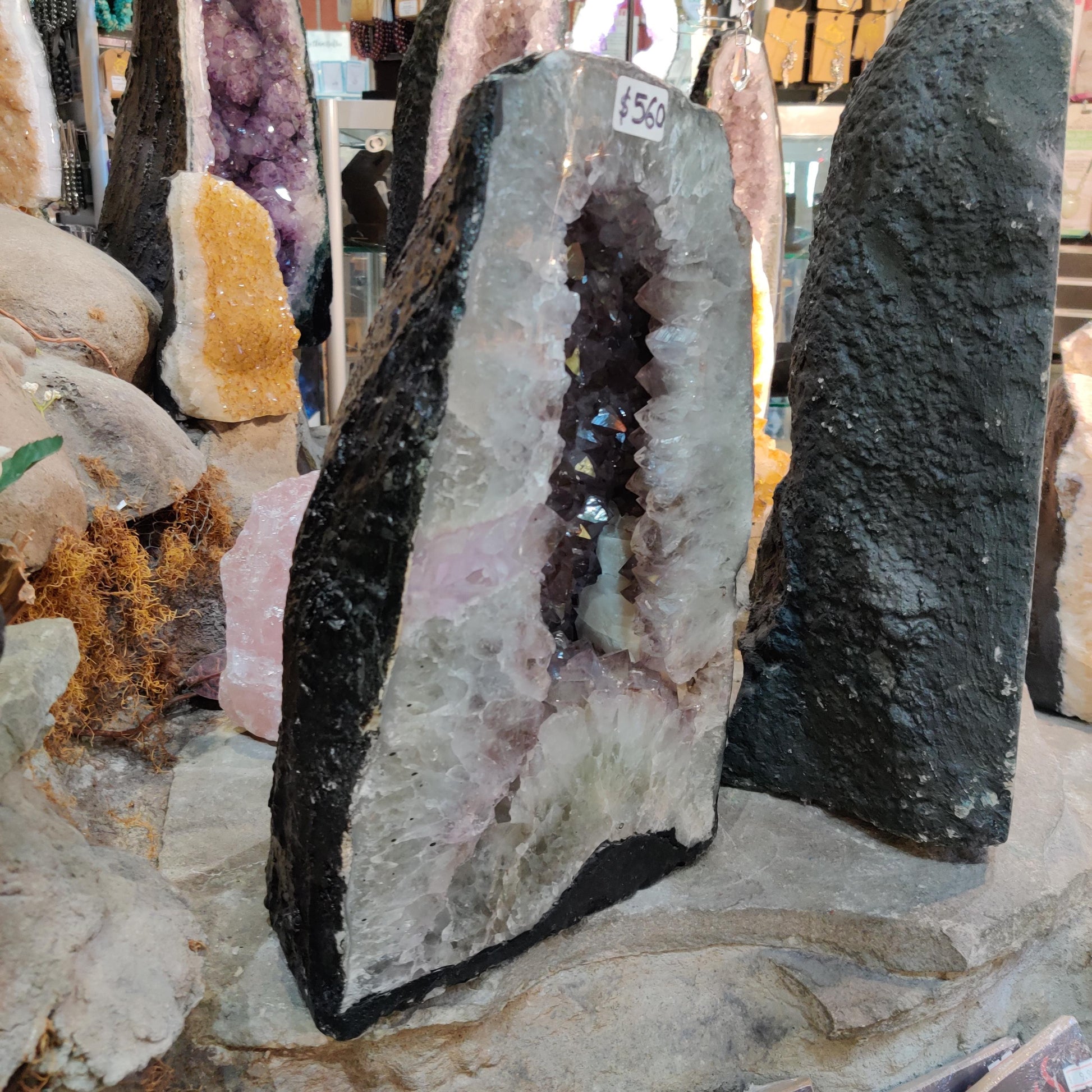 Natural Amethyst Cave (40cm tall) - Rivendell Shop