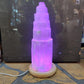 Large 30cm Selenite LED Lamp with Mood Change Lighting - Rivendell Shop
