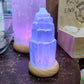 Mini 10 x 5 cm Selenite LED Lamp with Mood Change Lighting - Rivendell Shop